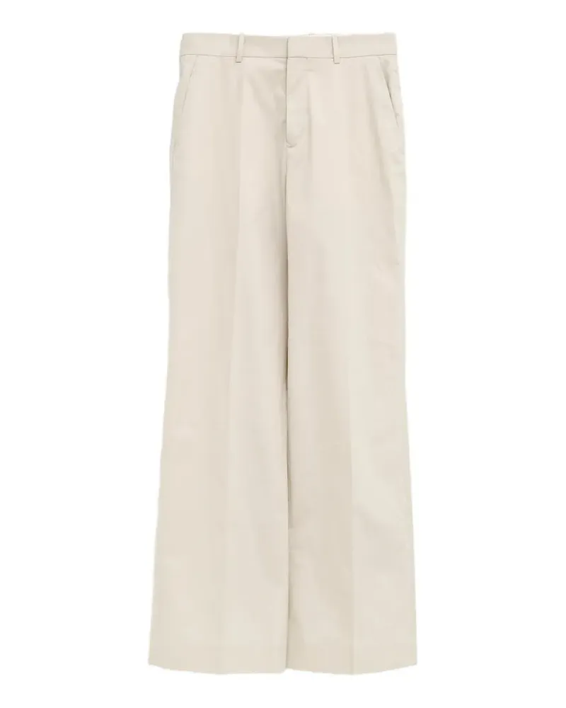 Acne Studios wide-leg pressed-crease trousers - Nude Nude
