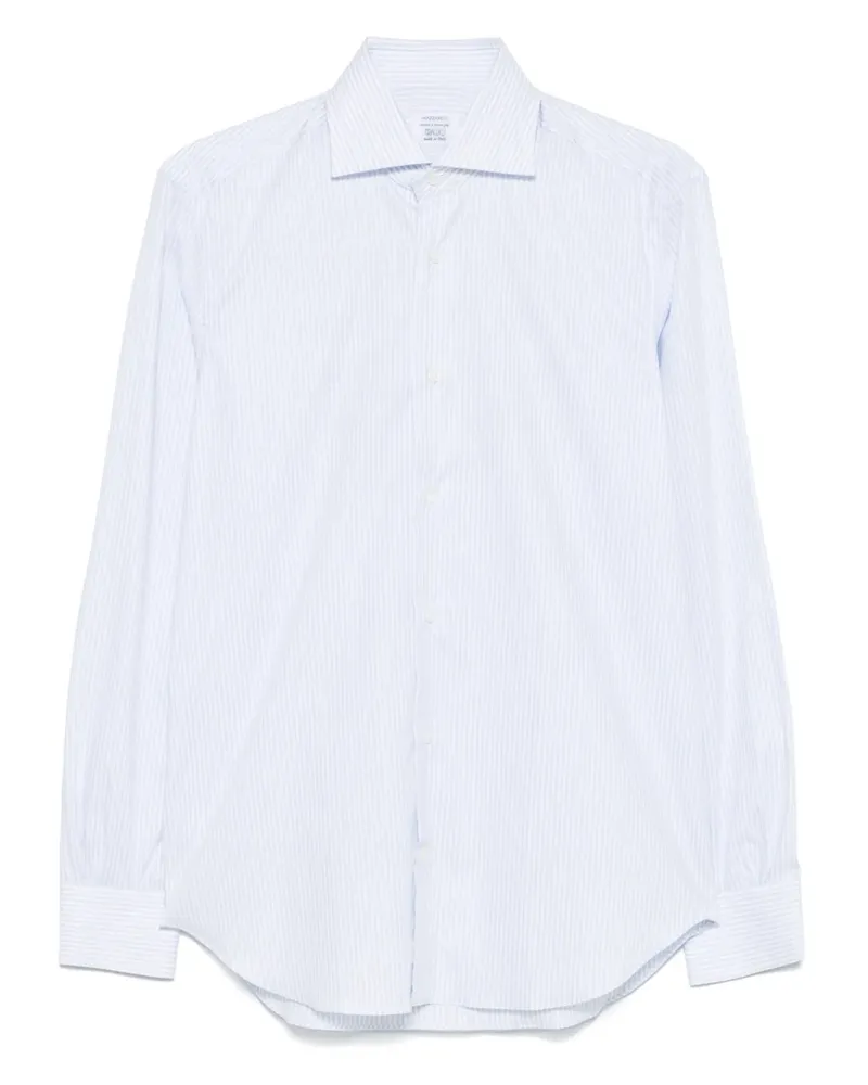 MAZZARELLI Gestreiftes Hemd - Blau Blau