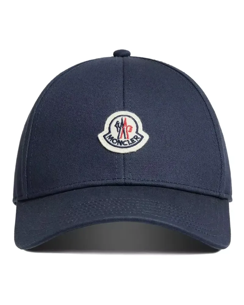 Moncler Baseballkappe mit Logo-Patch - Blau Blau
