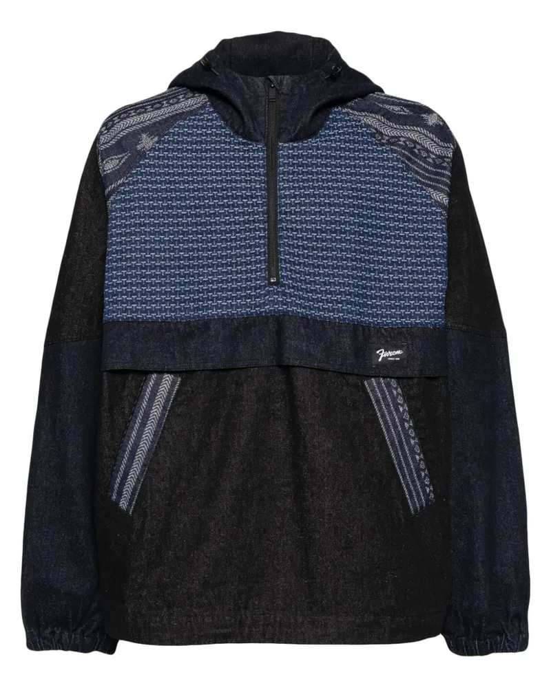 FIVE CM Jeansjacke mit kurzem Reißverschluss - Blau Blau