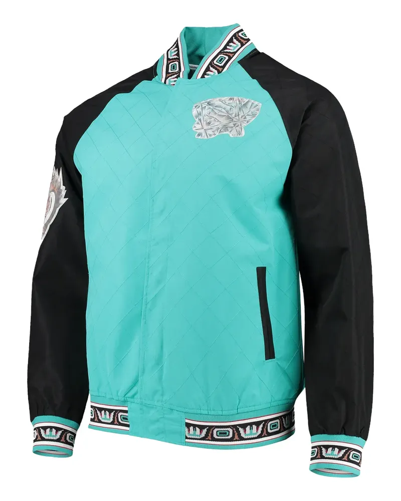 Mitchell & Ness x Vancouver Grizzlies diamond-quilted jacket - Blau Blau