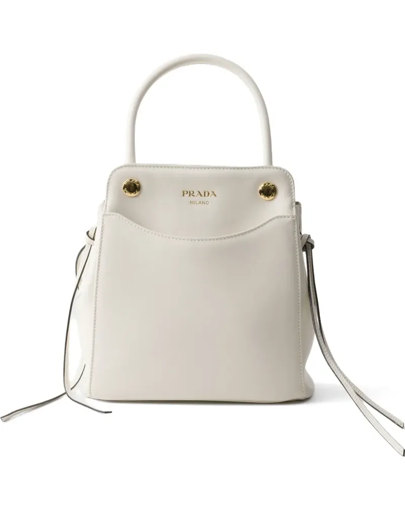 Prada Carry mini leather handbag - Weiß Weiß