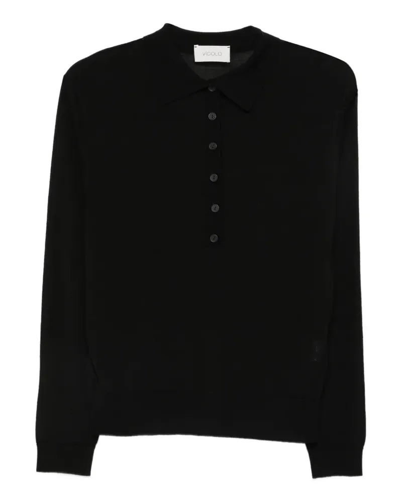 VICOLO Langärmeliger Pullover - Schwarz Schwarz