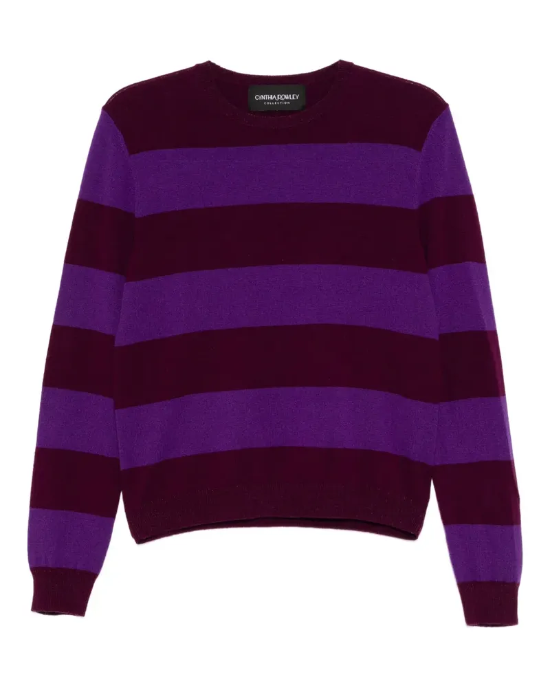 Cynthia Rowley Gestreiftes Lucky Oberteil - Violett Violett