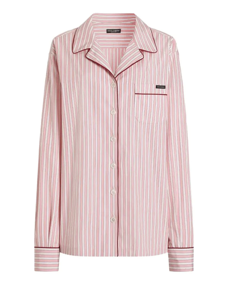 Dolce & Gabbana Gestreiftes Hemd - Rosa Rosa