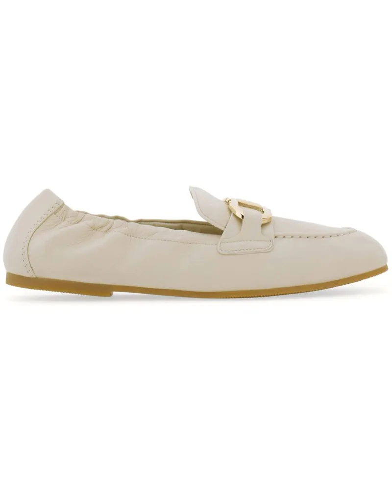 Ferragamo Elastische Loafer - Weiß Weiß