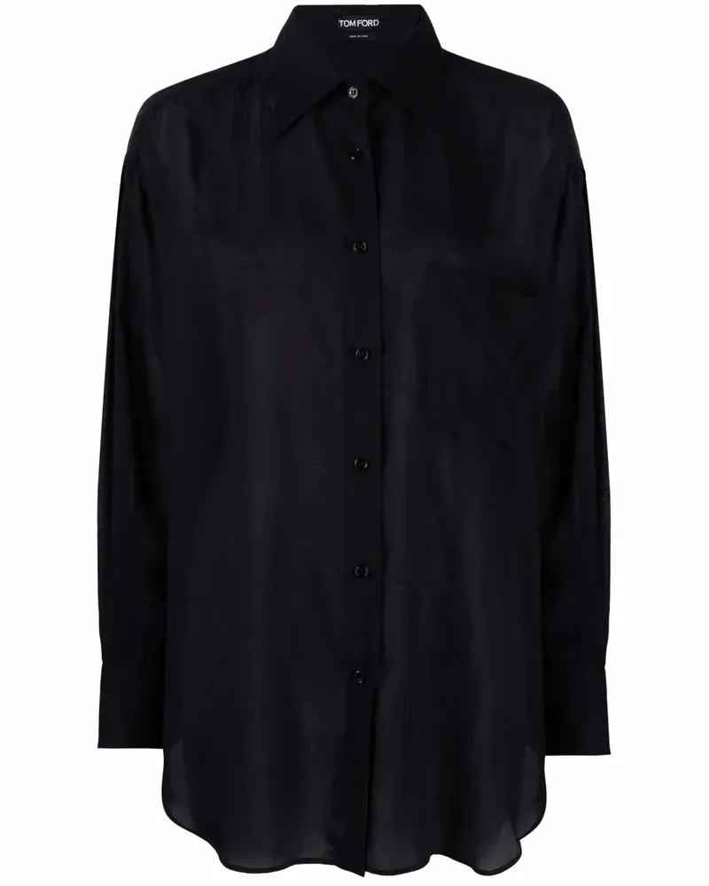 Tom Ford Klassisches Hemd - Schwarz Schwarz