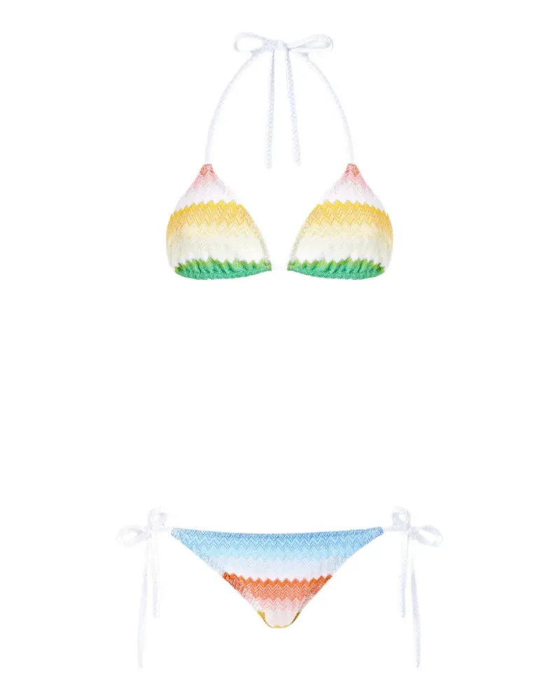 Missoni chevron-patterned bikini - Weiß Weiß