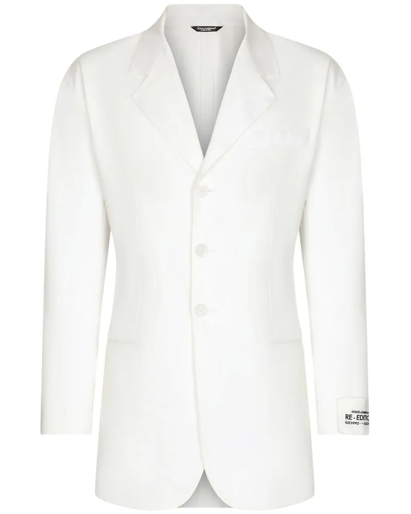 Dolce & Gabbana Blazer aus Gabardine - Weiß Weiß