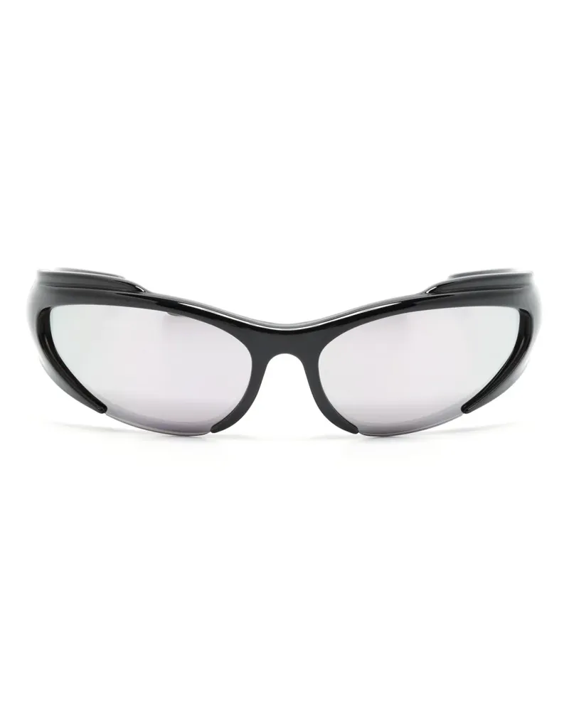 Balenciaga Reverse Xpander Sonnenbrille mit eckigem Gestell - Schwarz Schwarz
