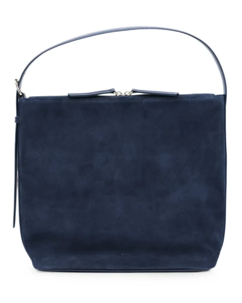 A.P.C. suede shoulder bag - Blau Blau