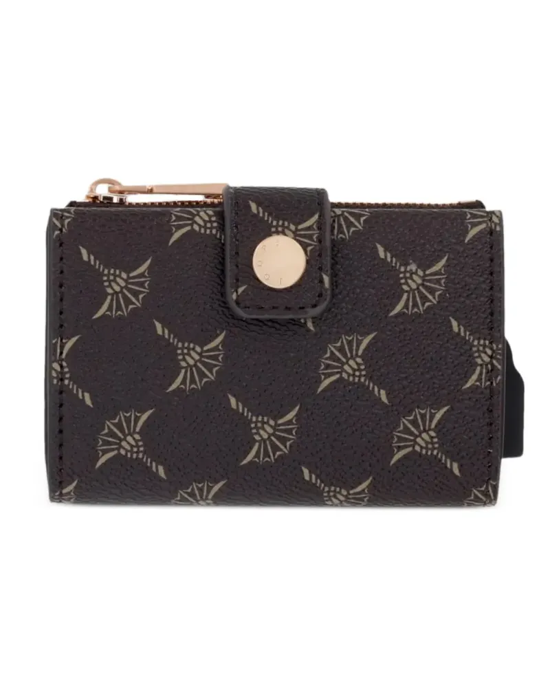 JOOP! Cortina C-Four monogram-print press-stud wallet - Braun Braun