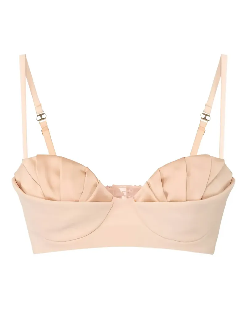 Elisabetta Franchi pleated bra - Nude Nude