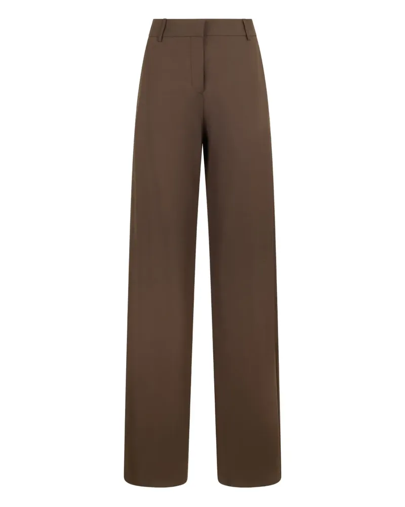 Malo belt-loops trousers - Braun Braun