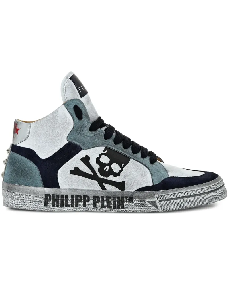 Philipp Plein Retrokickz High-Top-Sneakers - Weiß Weiß
