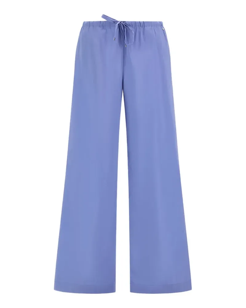 Herno drawstring-waist poplin trousers - Blau Blau