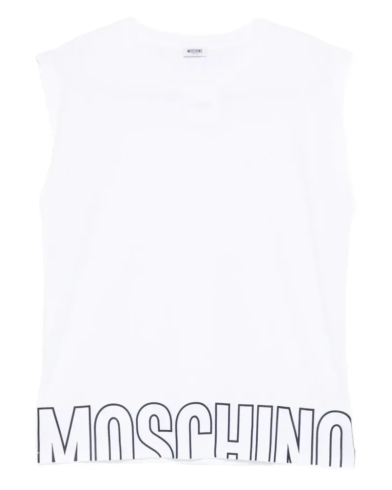 Moschino logo-print T-shirt - Weiß Weiß