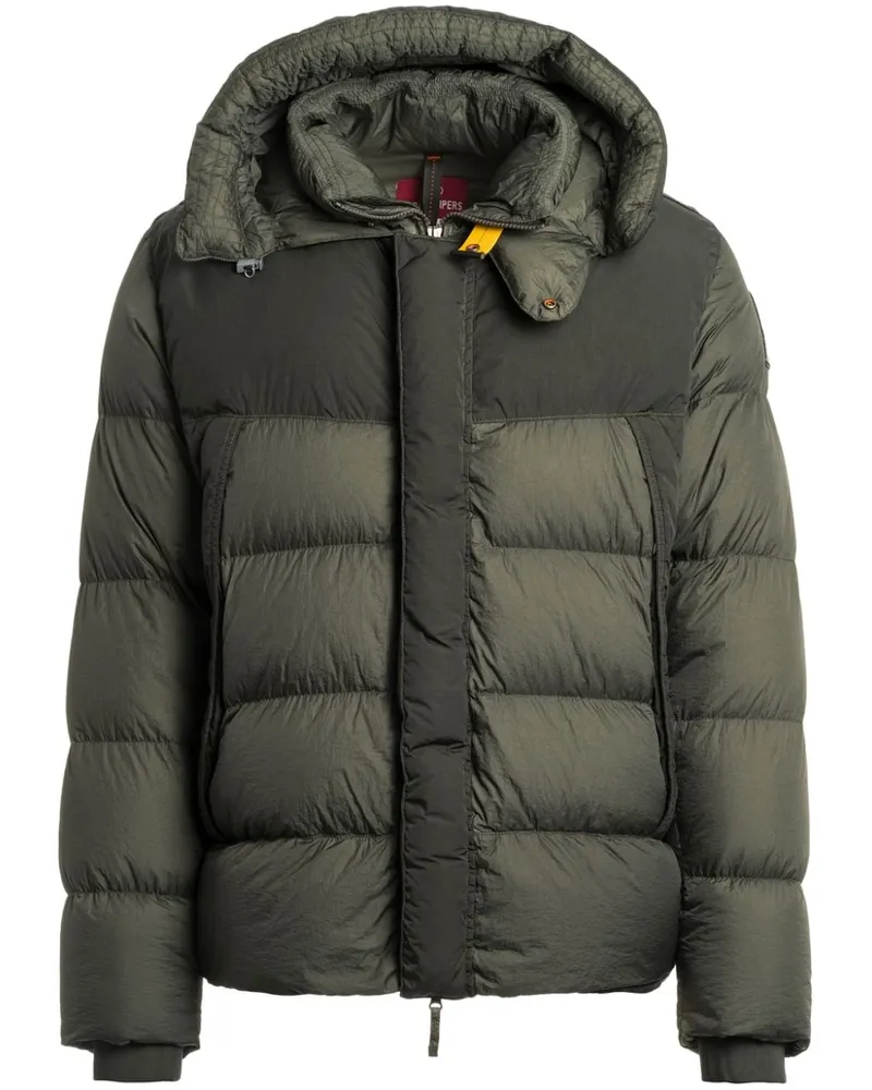 Parajumpers Kapuzenjacke mit Logo-Patch - Grün Grün