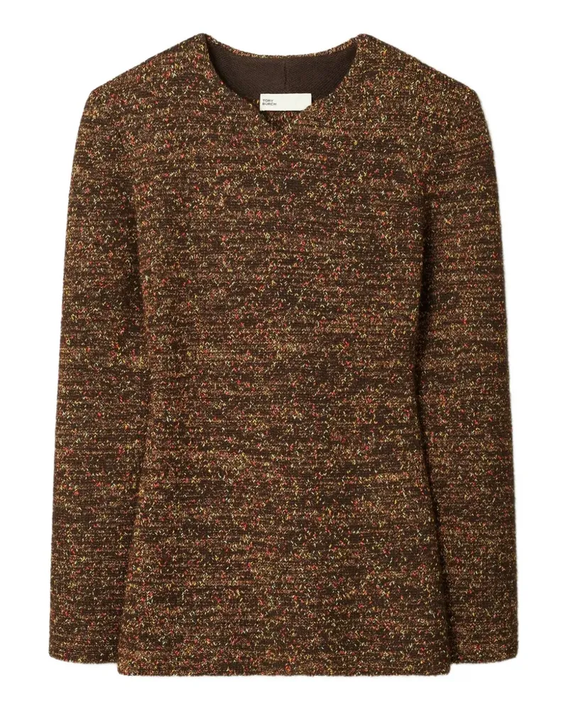 Tory Burch Pullover mit V-Ausschnitt - Braun Braun