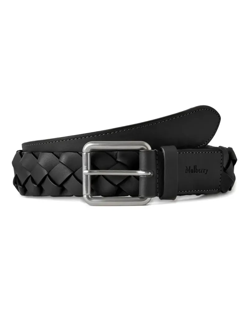 Mulberry Heritage braided leather belt - Schwarz Schwarz