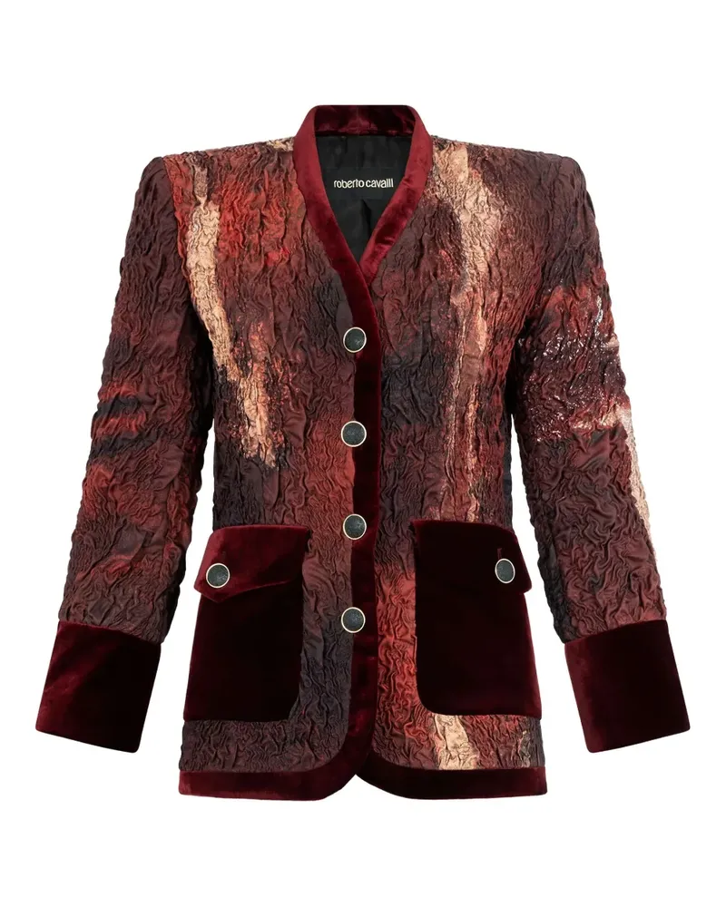 Roberto Cavalli Jacke aus Seide - Rot Rot