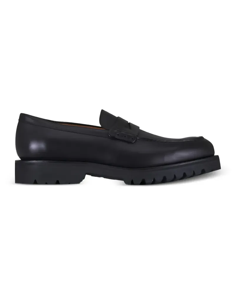 Heschung leather lug-sole loafers - Schwarz Schwarz