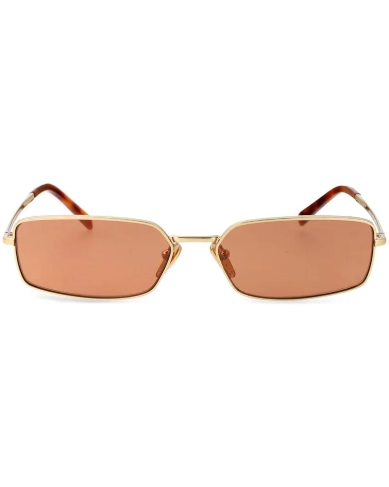 Prada Sonnenbrille mit eckigem Gestell - Gold Gold