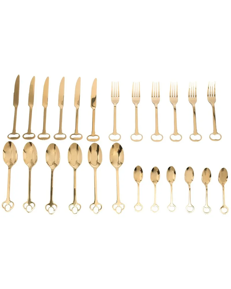 Seletti Keytlery Besteck-Set - Gold Gold