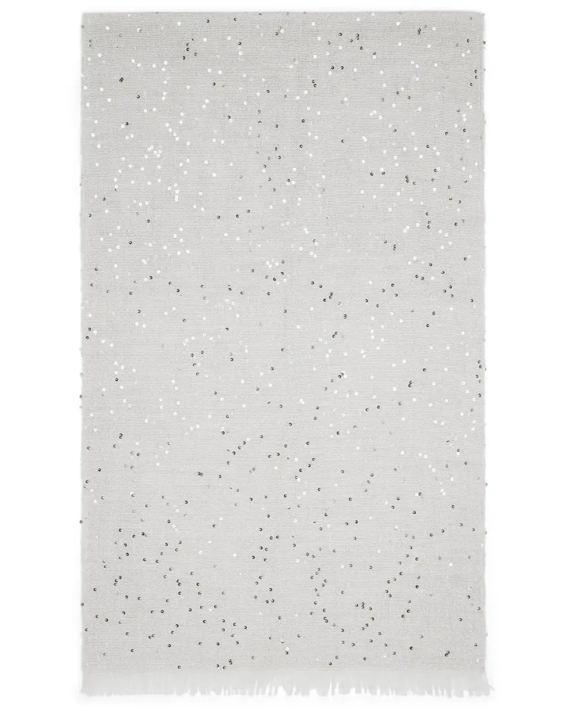 Brunello Cucinelli Schal mit Pailletten - Blau Blau