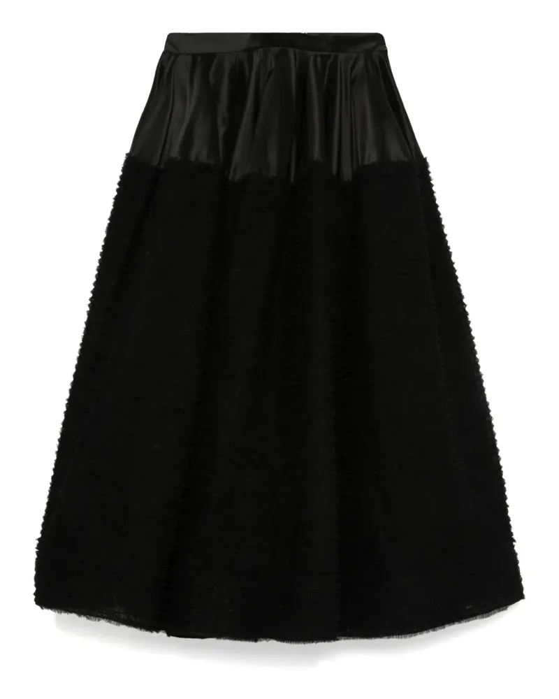 Viktor & Rolf Circle Rock mit Rüschen - Schwarz Schwarz