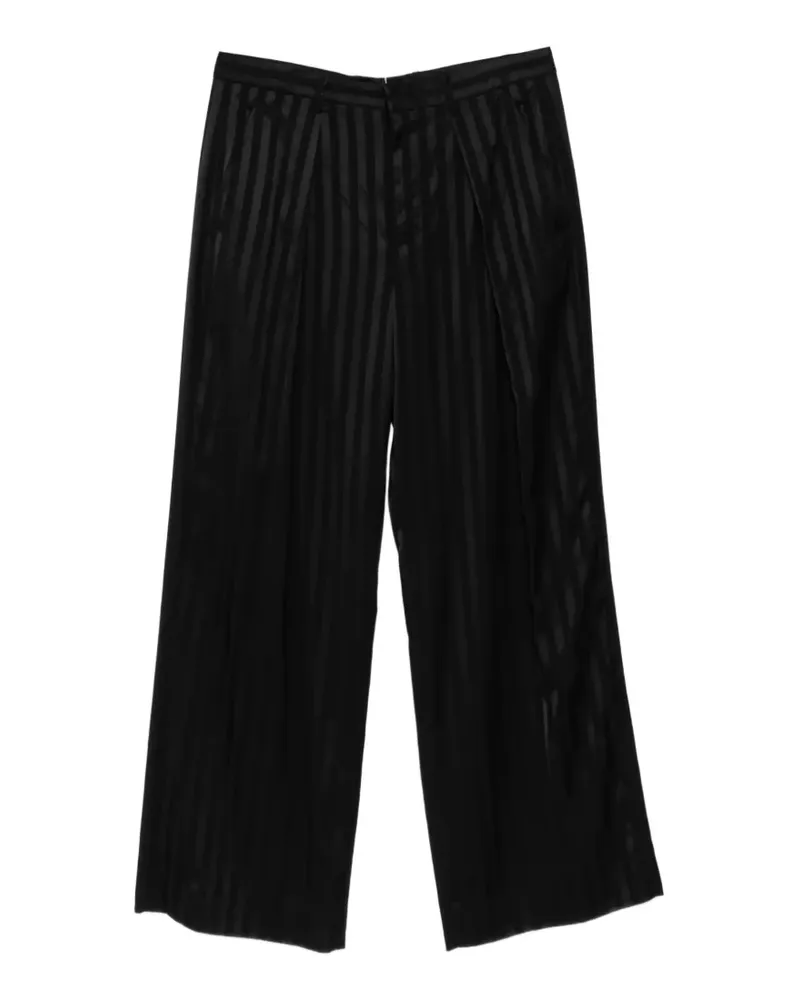Ann Demeulemeester Botel striped trousers - Schwarz Schwarz