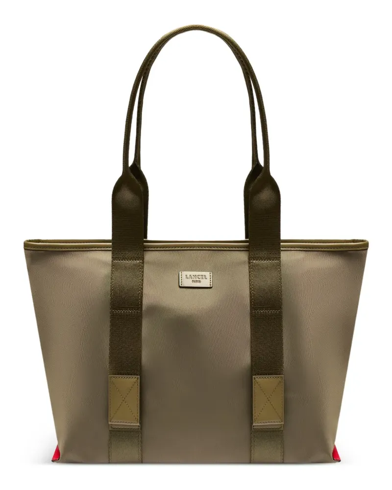 Lancel Mittelgroßer Mistral Rollable Tote Bag mit Reißverschluss - Grün Grün