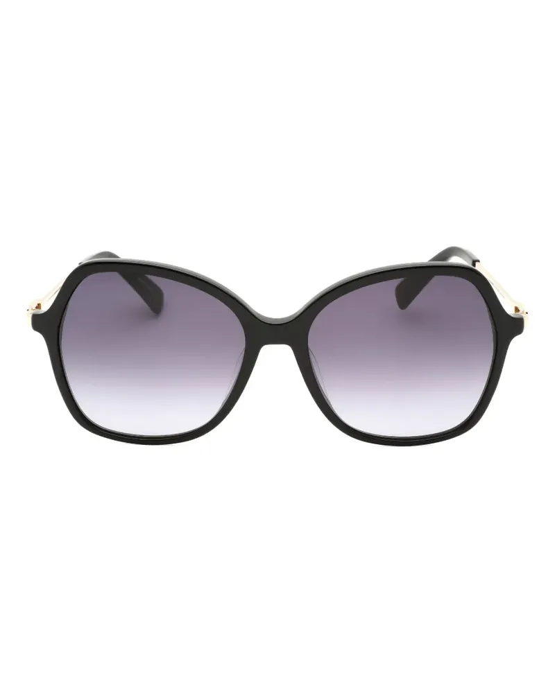 Longchamp oversized geometric-frame sunglasses - Gold Gold