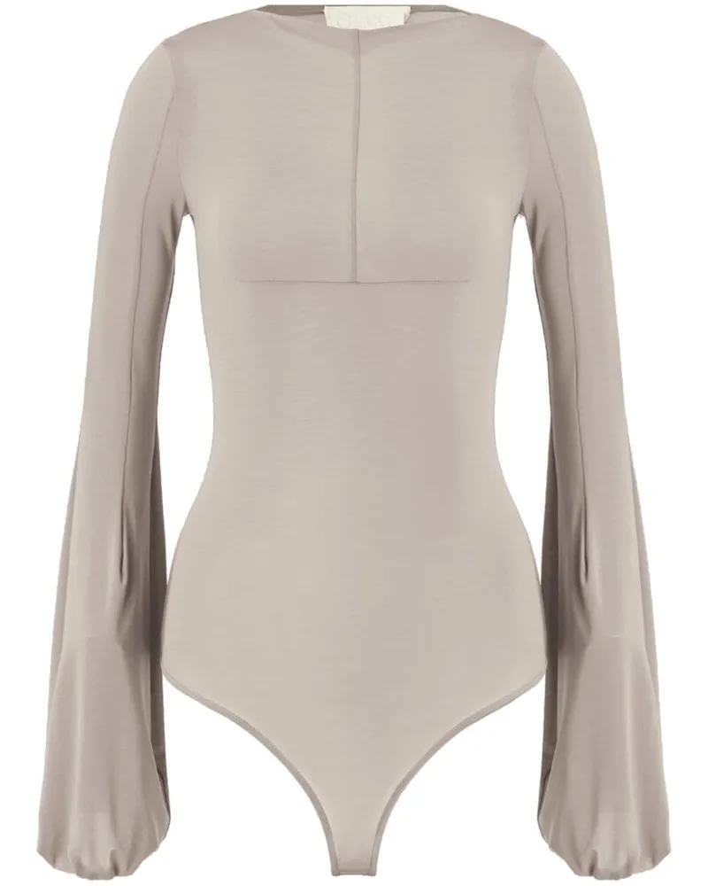 Genny Body mit Puffärmeln - Nude Nude