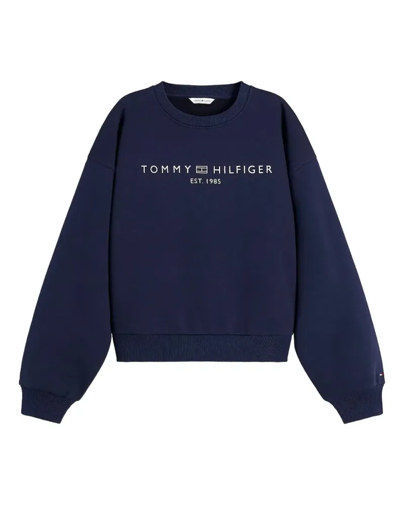 Tommy Hilfiger logo-print sweater - Blau Blau