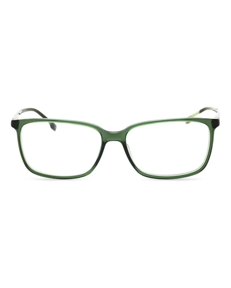 HUGO BOSS Brille mit eckigem Gestell - Grün Grün