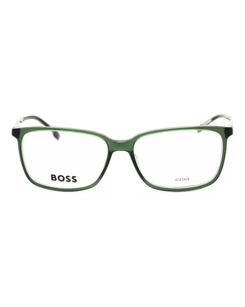 HUGO BOSS rectangle-frame glasses - Grün Grün