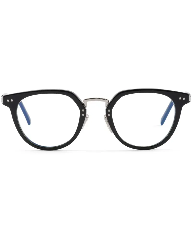 Prada Brille mit rundem Gestell - Schwarz Schwarz