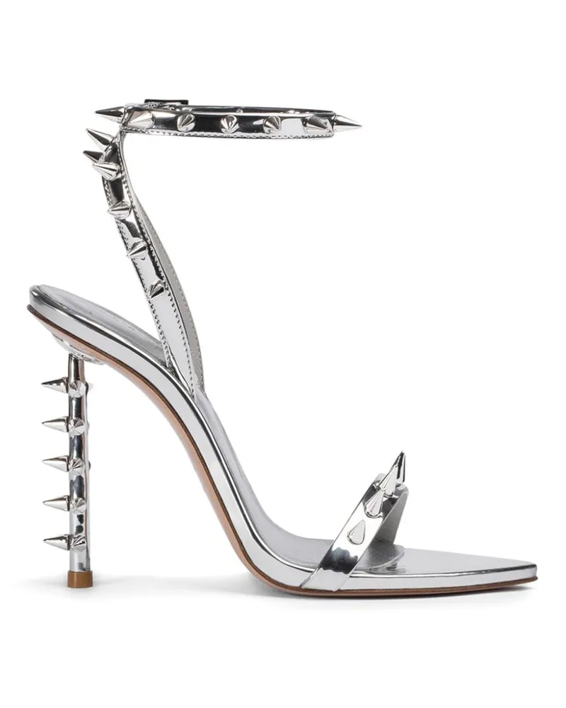 Le Silla Jagger Sandalen mit Nieten 120mm - Grau Grau