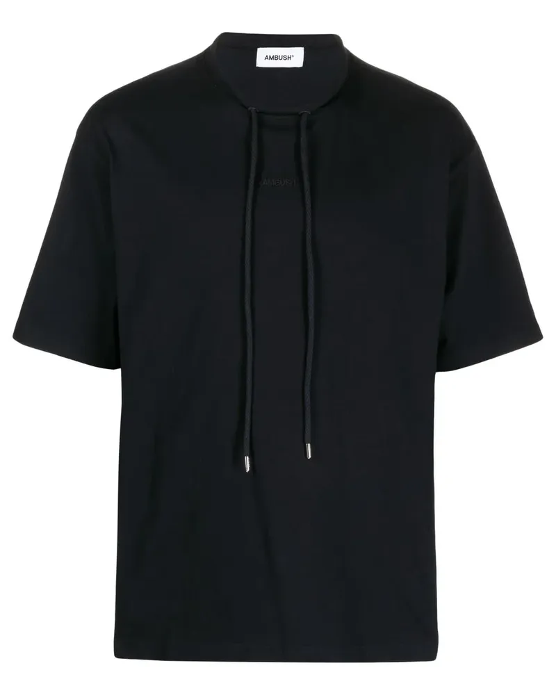 AMBUSH T-Shirt mit Kordelzug - Schwarz Schwarz