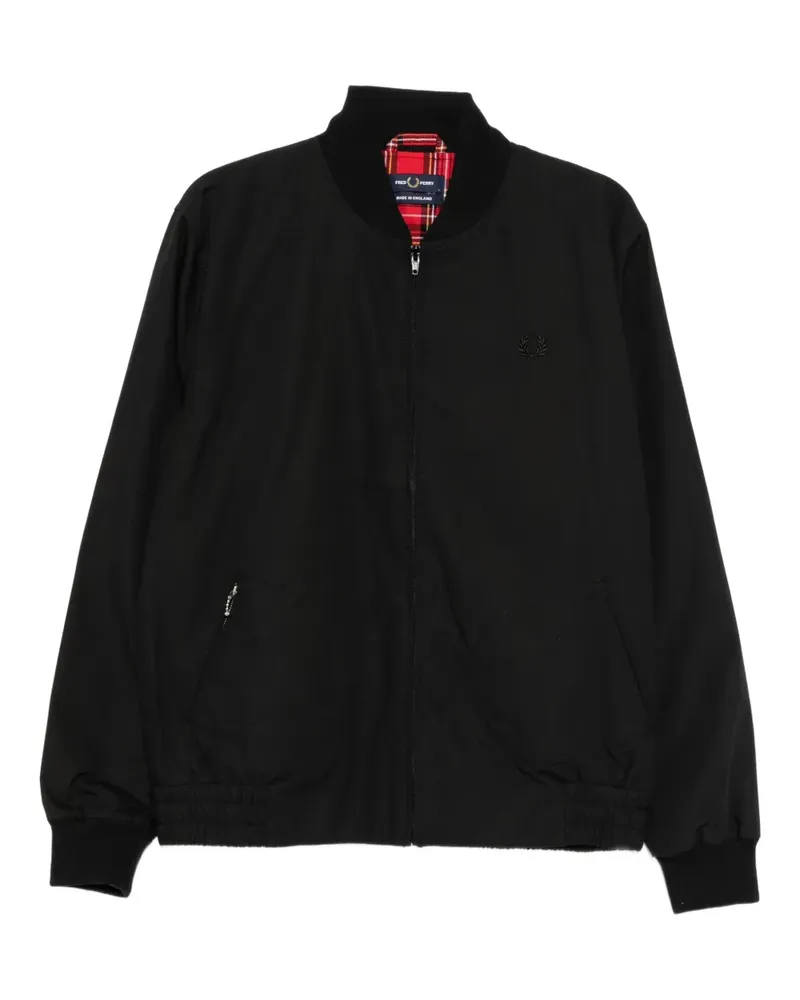 Fred Perry Jacke mit Logo-Stickerei - Schwarz Schwarz