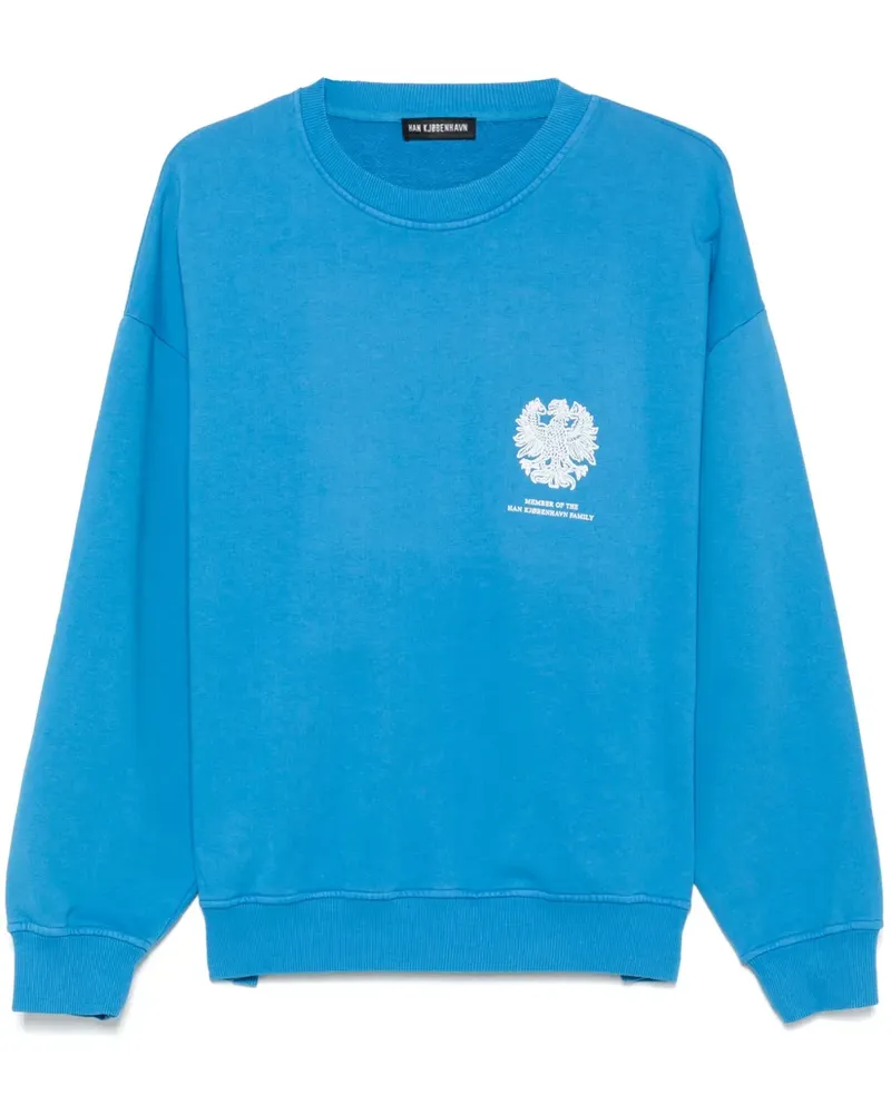 Han Kjøbenhavn Sweatshirt mit Monogramm-Print - Blau Blau