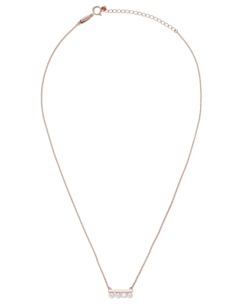TASAKI 18kt Rotgoldhalskette mit Diamanten Gold