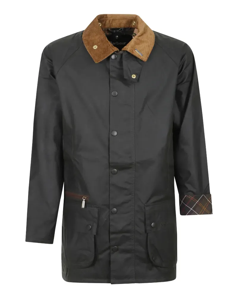 Barbour Beaufort corduroy-collar coat - Grün Grün