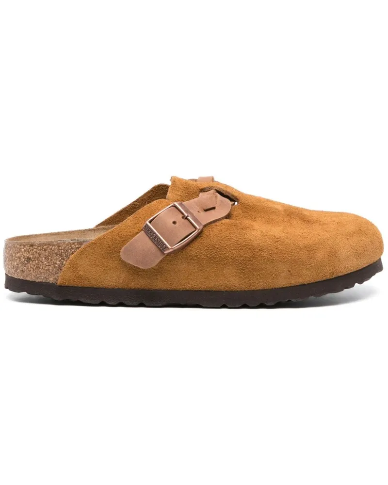 Birkenstock Boston Clogs mit Flechtdetail - Braun Braun