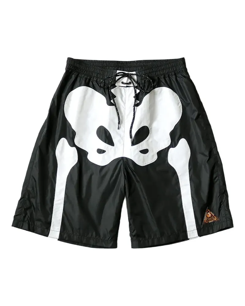 KAPITAL Bone Badeshorts - Schwarz Schwarz