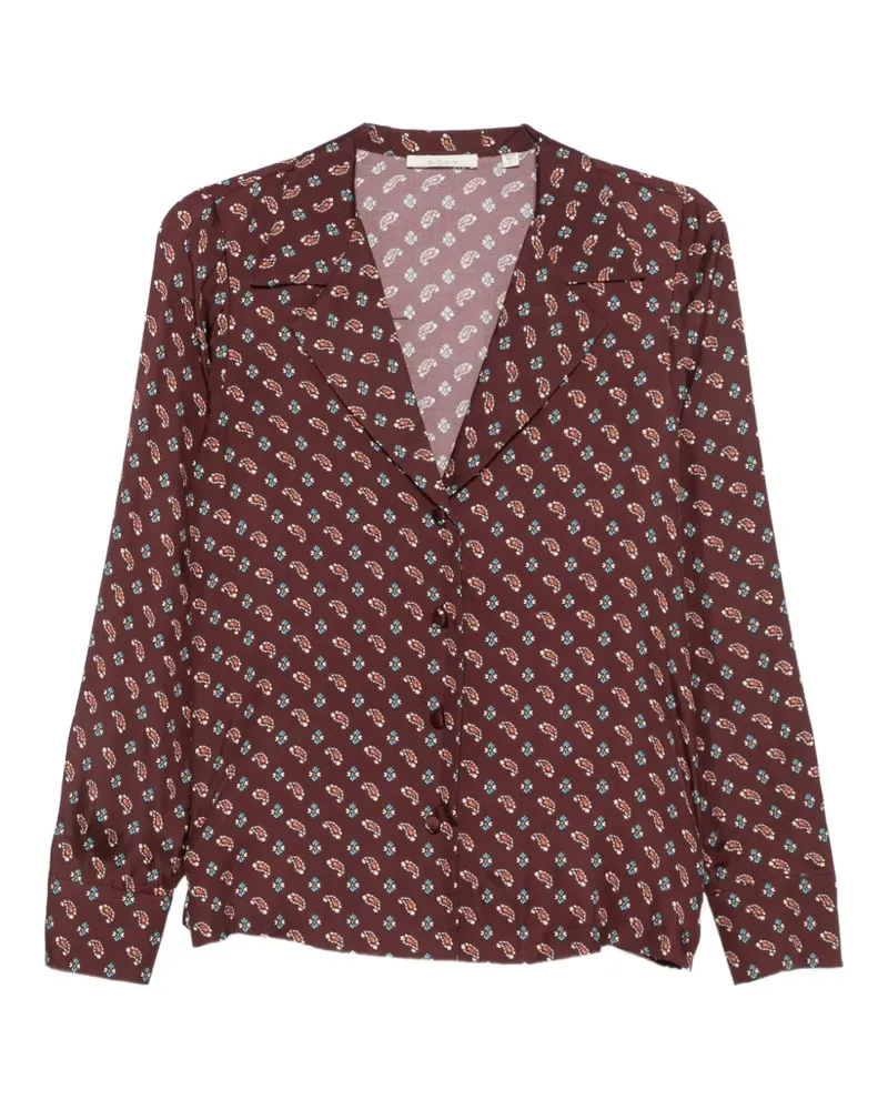 DÔEN Rania Hemd mit Paisley-Print - Braun Braun