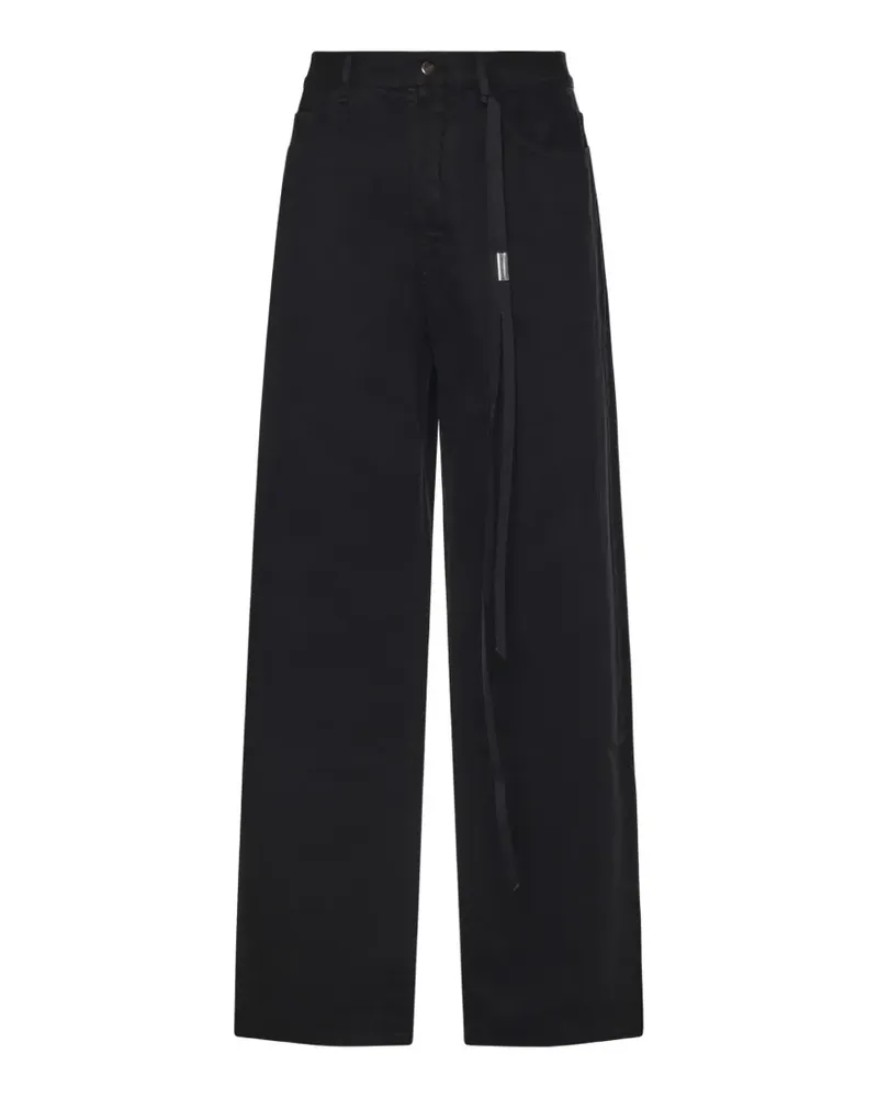 Ann Demeulemeester Hose mit Schnürung - Schwarz Schwarz