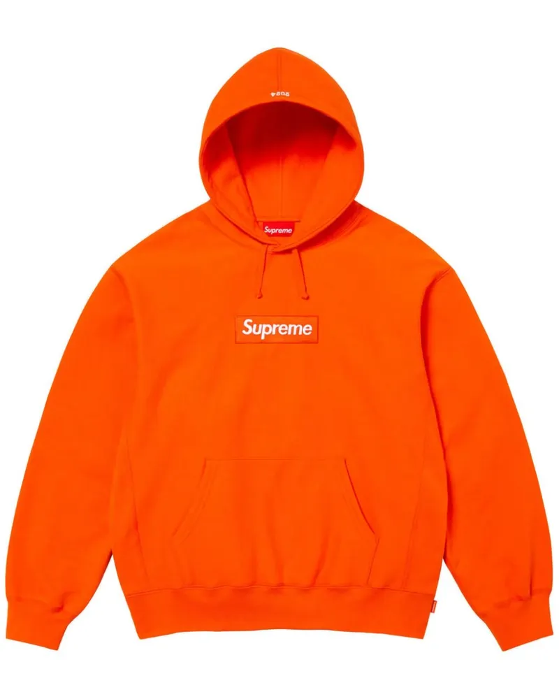 Supreme Being Box Logo Hoodie - Orange Orange