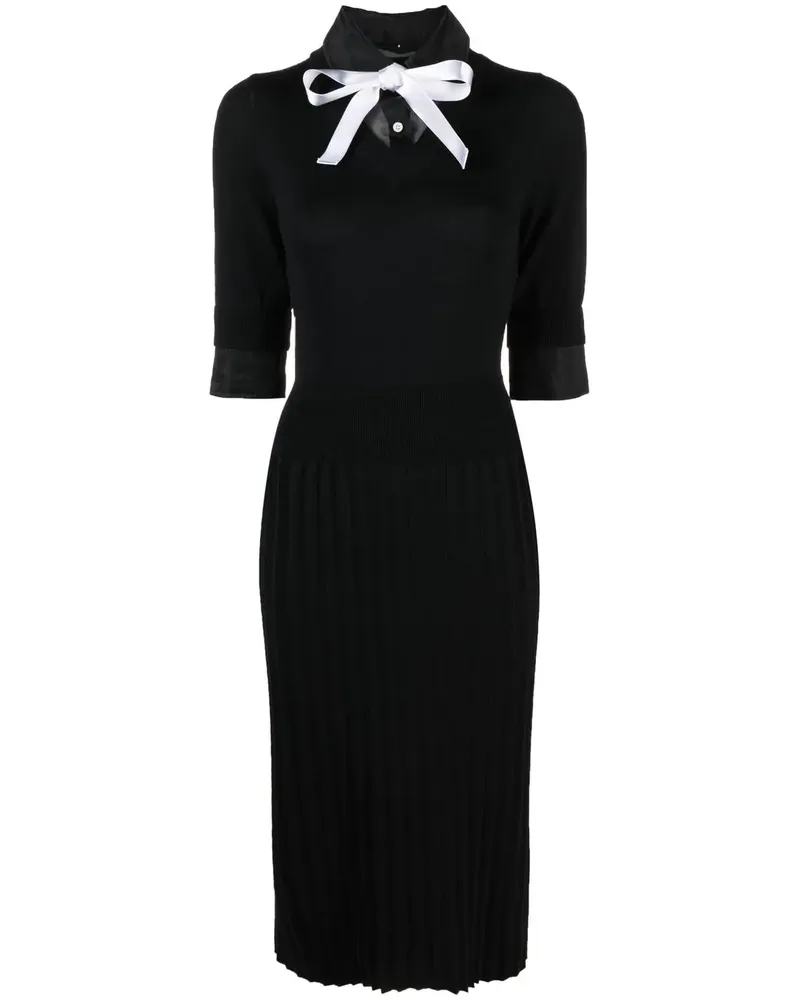 Thom Browne Kleid im Layering-Look - Schwarz Schwarz